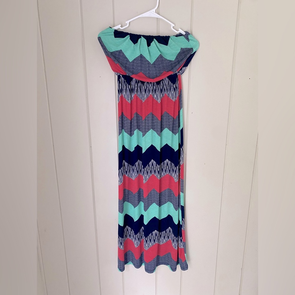 Three Pink Hearts maxi dress size S
